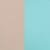Beige and Aqua Blue